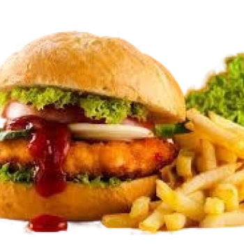 تشكن برغر ( برغر دجاج) وجبة