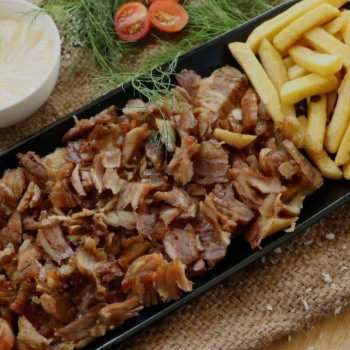 Shawarma Meat Sandwich Medium Plate Meal