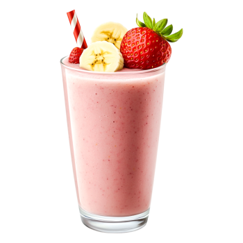 Banana and Strawberry Cocktail