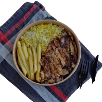 Chicken Shawarma Our Special Rice Meal