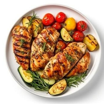 Chicken breast with vegetables