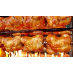 فروج مشوي على الغاز